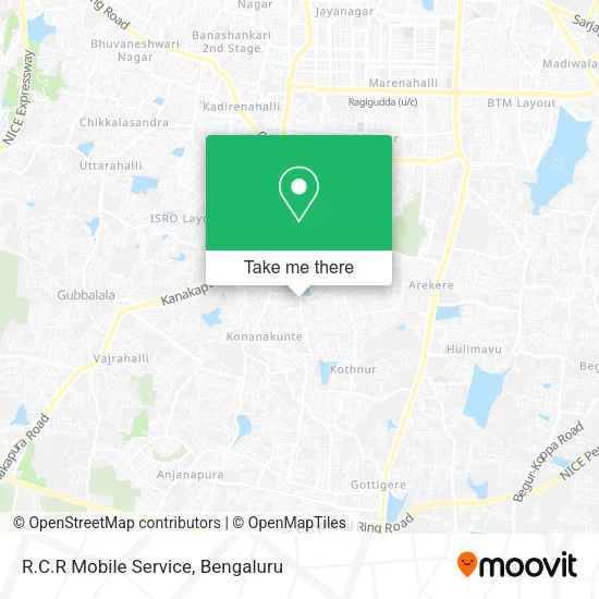 R.C.R Mobile Service map