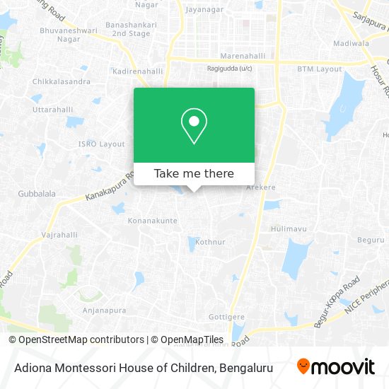 Adiona Montessori House of Children map