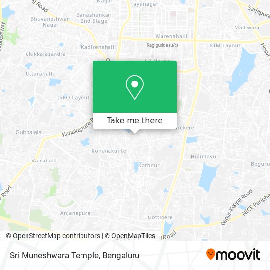 Sri Muneshwara Temple map