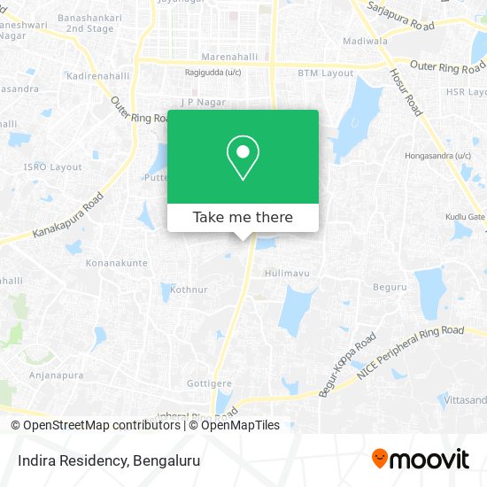 Indira Residency map
