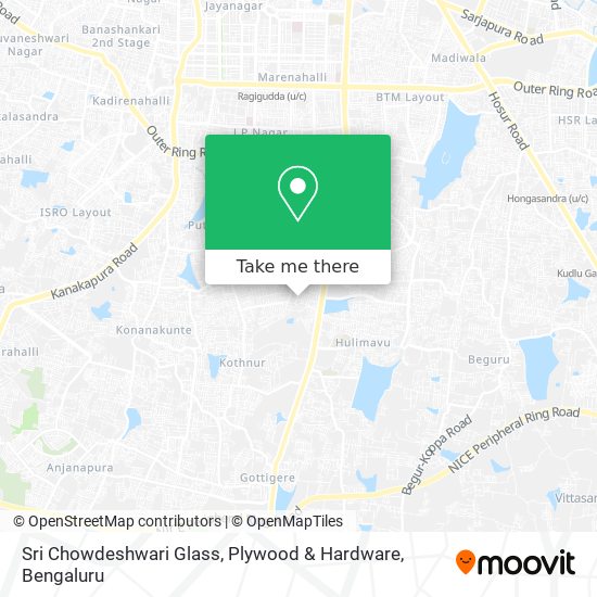 Sri Chowdeshwari Glass, Plywood & Hardware map