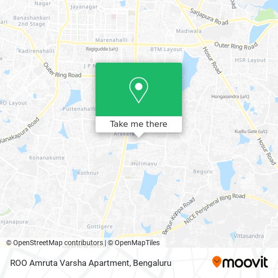 ROO Amruta Varsha Apartment map