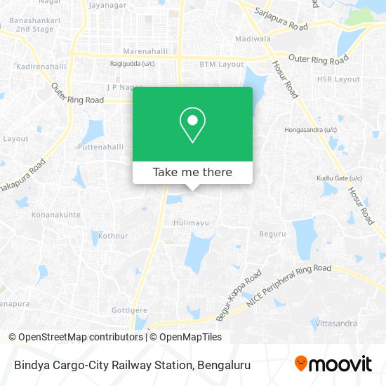 Bindya Cargo-City Railway Station map