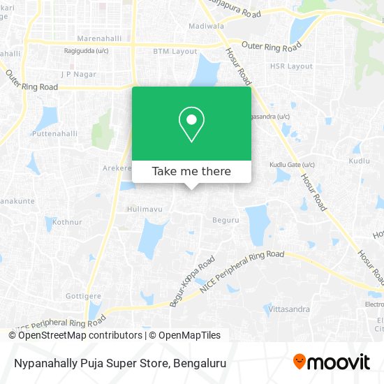 Nypanahally Puja Super Store map