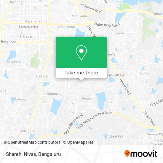 Shanthi Nivas map