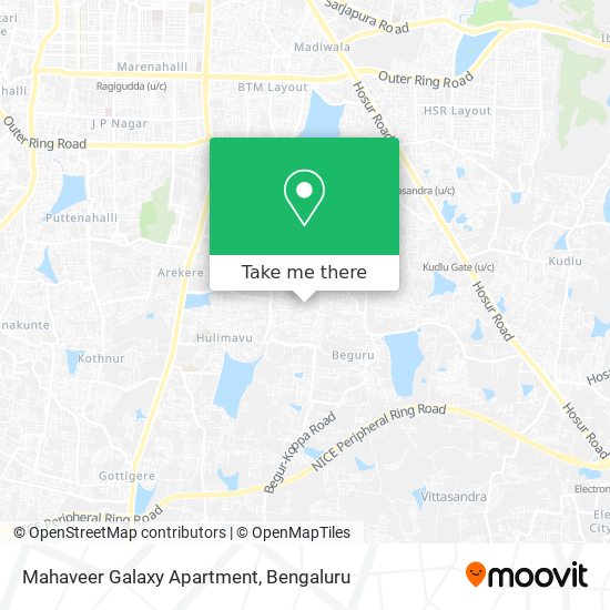 Mahaveer Galaxy Apartment map