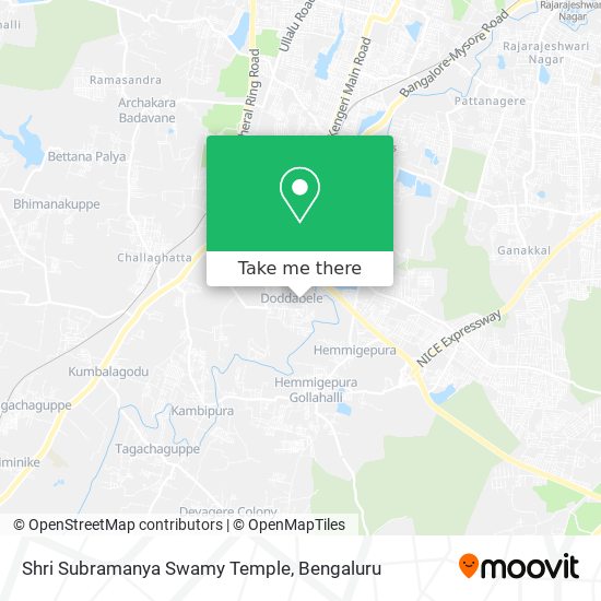 Shri Subramanya Swamy Temple map