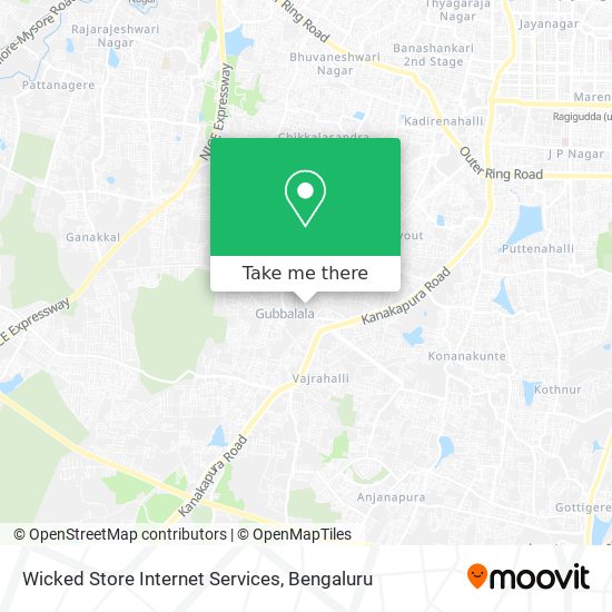 Wicked Store Internet Services map