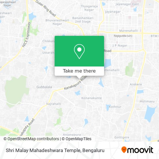 Shri Malay Mahadeshwara Temple map