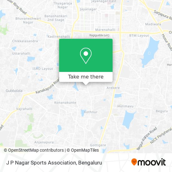 J P Nagar Sports Association map
