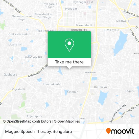 Magpie Speech Therapy map