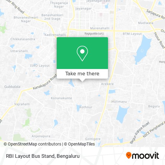 RBI Layout Bus Stand map