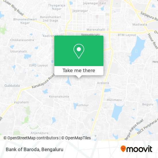 Bank of Baroda map