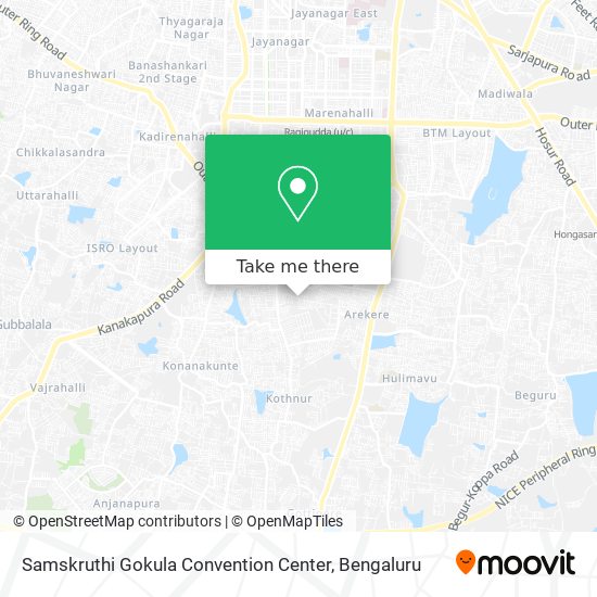 Samskruthi Gokula Convention Center map