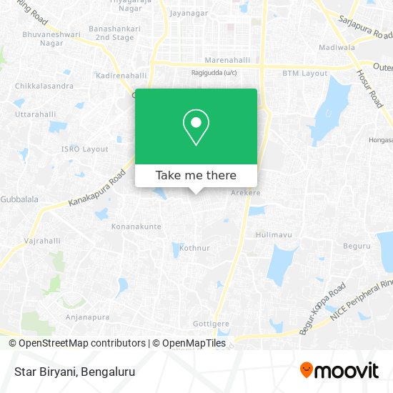 Star Biryani map