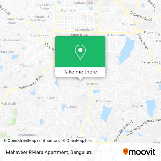 Mahaveer Riviera Apartment map