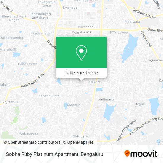 Sobha Ruby Platinum Apartment map