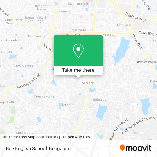 Bee English School map