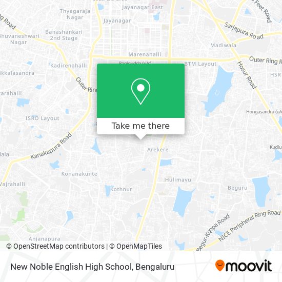 New Noble English High School map