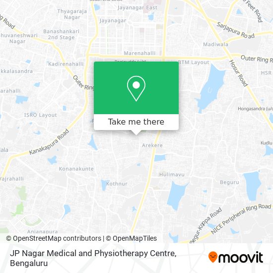 JP Nagar Medical and Physiotherapy Centre map