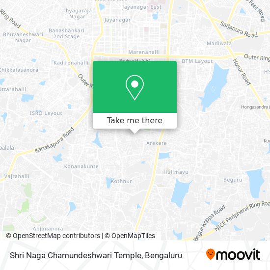 Shri Naga Chamundeshwari Temple map