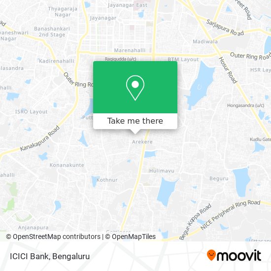 ICICI Bank map