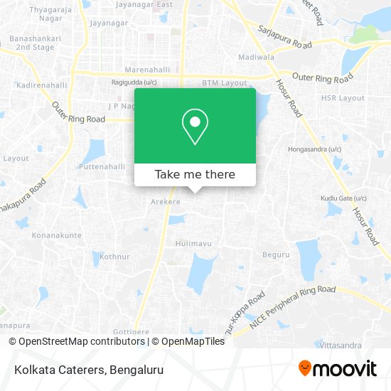 Kolkata Caterers map