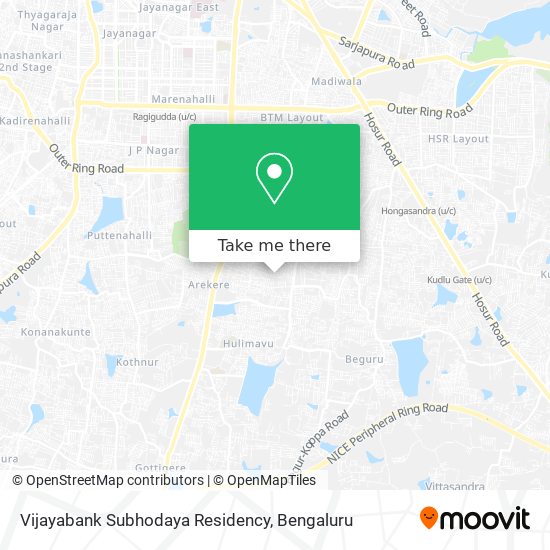Vijayabank Subhodaya Residency map