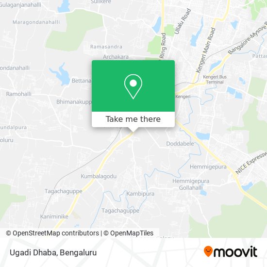 Ugadi Dhaba map