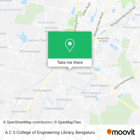 A C S College of Engineering Library map