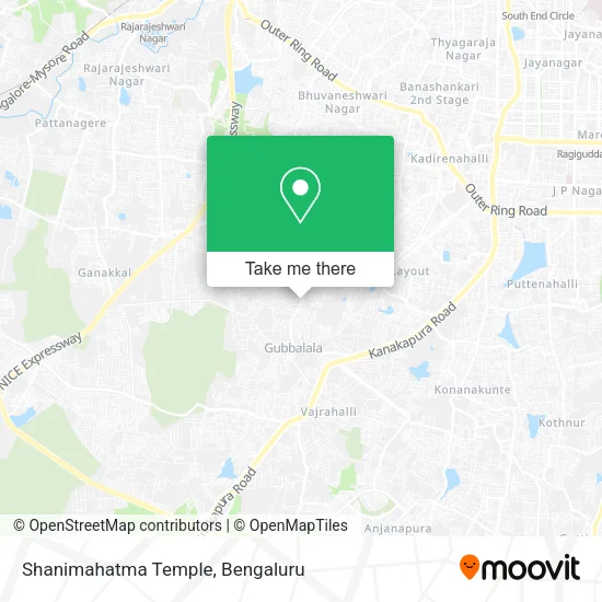 Shanimahatma Temple map