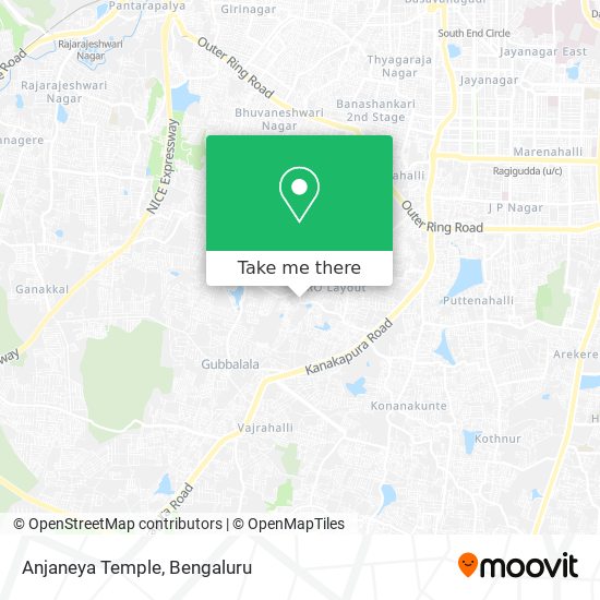 Anjaneya Temple map
