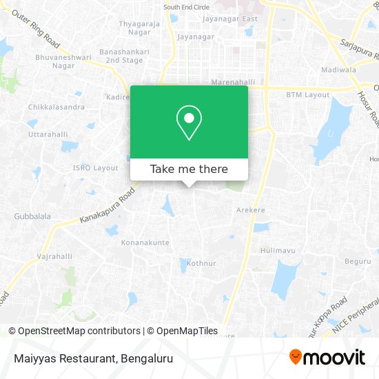 Maiyyas Restaurant map