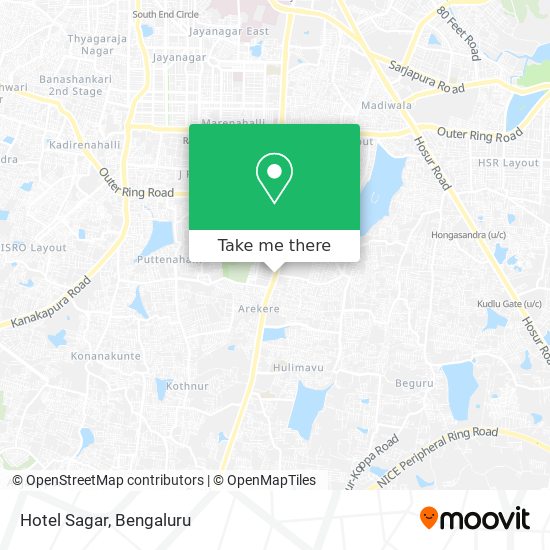 Hotel Sagar map