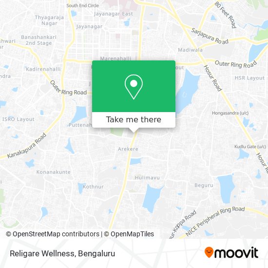 Religare Wellness map