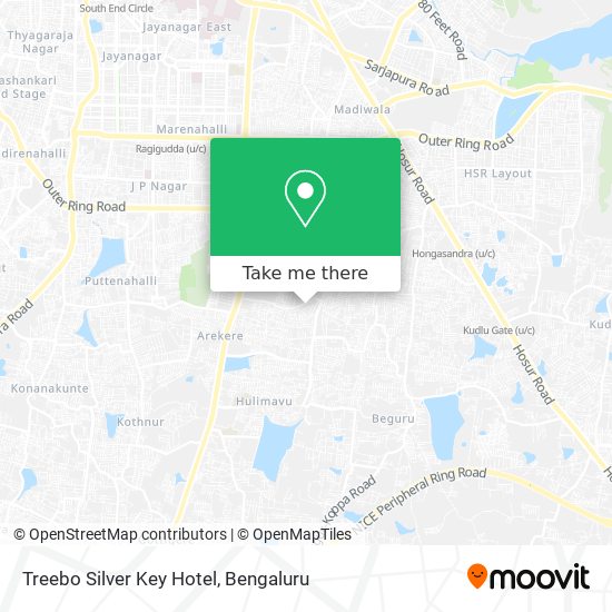 Treebo Silver Key Hotel map