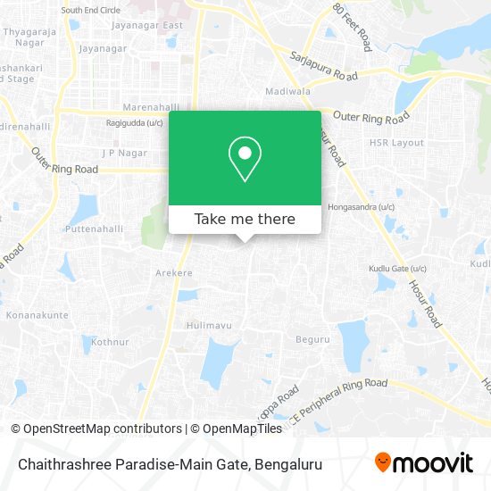 Chaithrashree Paradise-Main Gate map
