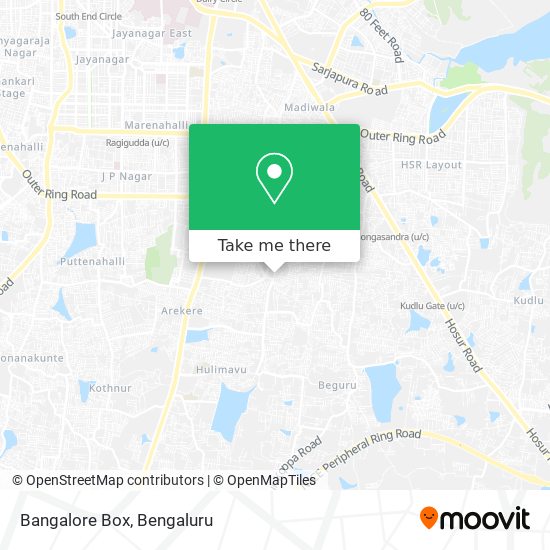 Bangalore Box map