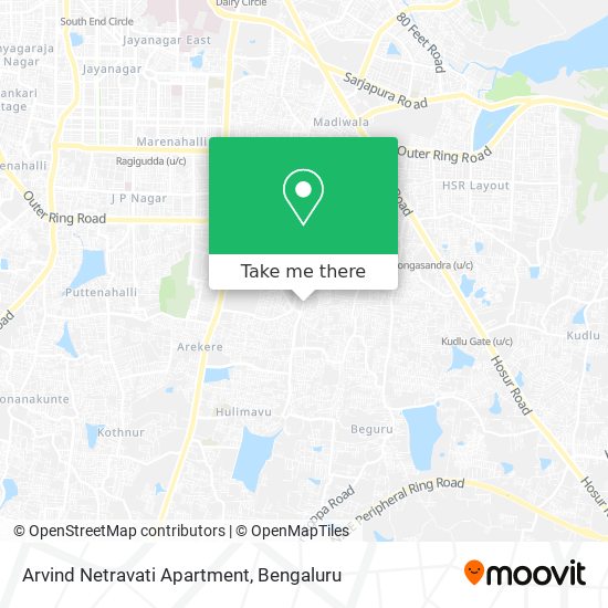 Arvind Netravati Apartment map