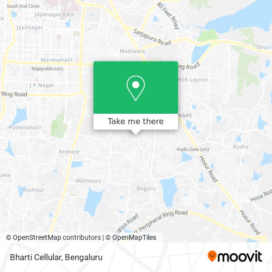 Bharti Cellular map