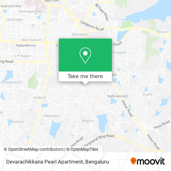 Devarachikkana Pearl Apartment map