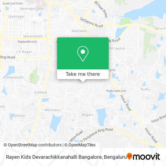 Rayen Kids Devarachikkanahalli Bangalore map