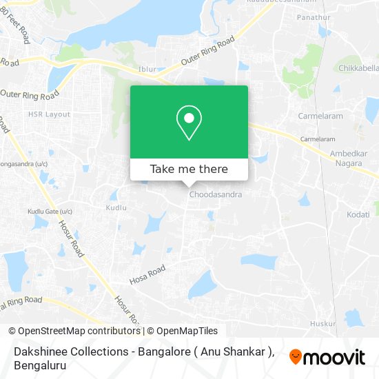 Dakshinee Collections - Bangalore ( Anu Shankar ) map