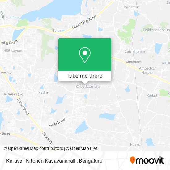 Karavali Kitchen Kasavanahalli map