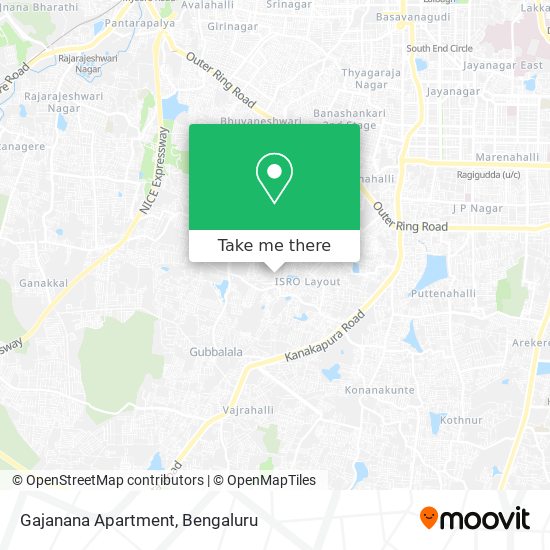 Gajanana Apartment map