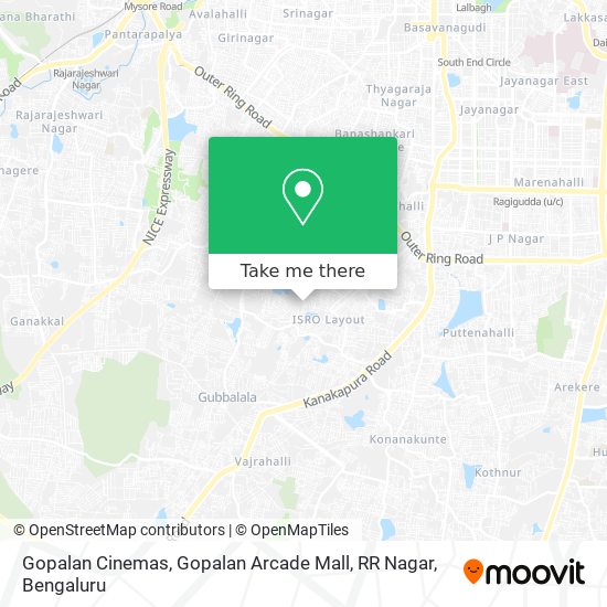 Gopalan Cinemas, Gopalan Arcade Mall, RR Nagar map
