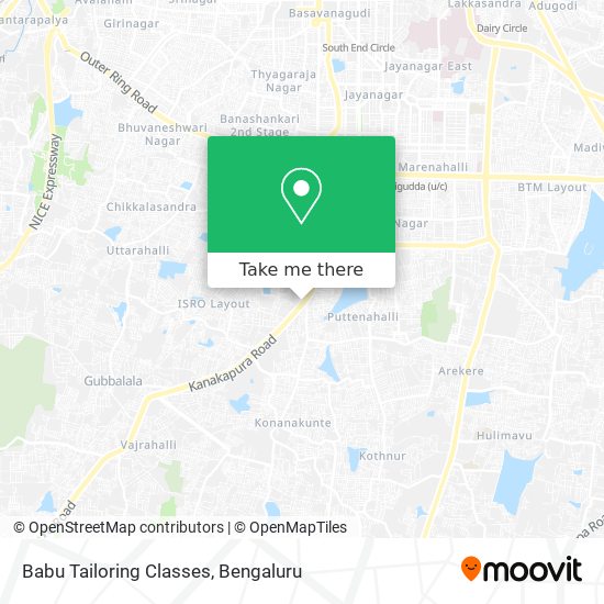 Babu Tailoring Classes map