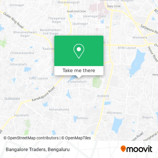 Bangalore Traders map