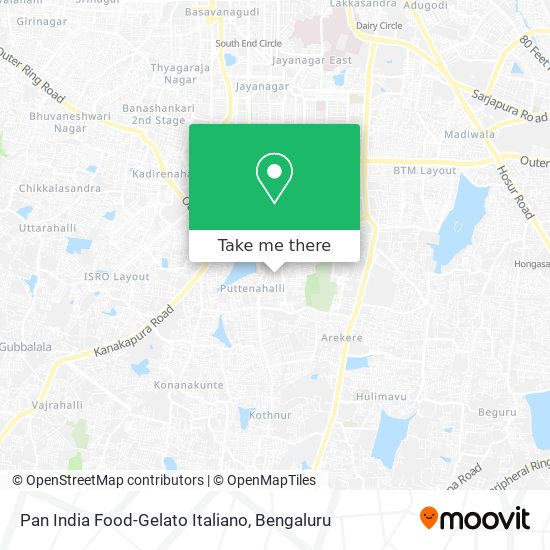 Pan India Food-Gelato Italiano map