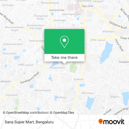 Sana Super Mart map